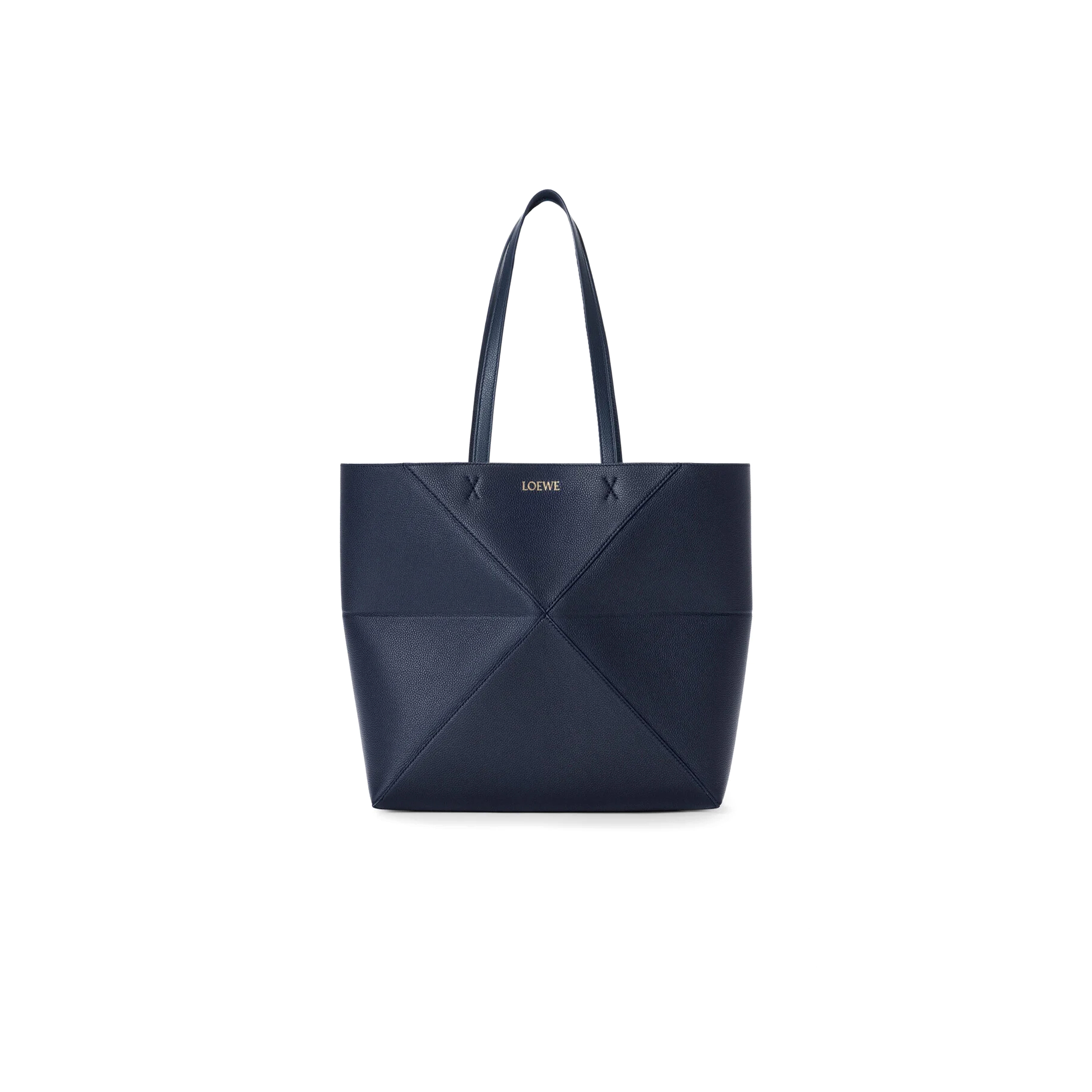 LOEWE MEDIUM HORIZONTAL PUZZLE FOLD TOTE IN SOFT GRAINED CALFSKIN A779PEWX04 (31.5*29*12.5cm)